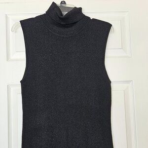 Apt. 9 Black Sleeveless Turtleneck Sweater – XL